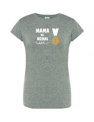 T-shirt damski mama na medal - 10 kolorów do wyboru