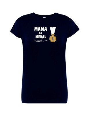 T-shirt damski mama na medal - 10 kolorów do wyboru