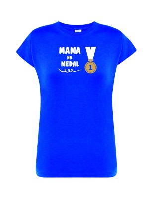 T-shirt damski mama na medal - 10 kolorów do wyboru