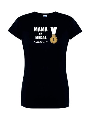 T-shirt damski mama na medal - 10 kolorów do wyboru