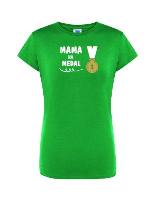 T-shirt damski mama na medal - 10 kolorów do wyboru