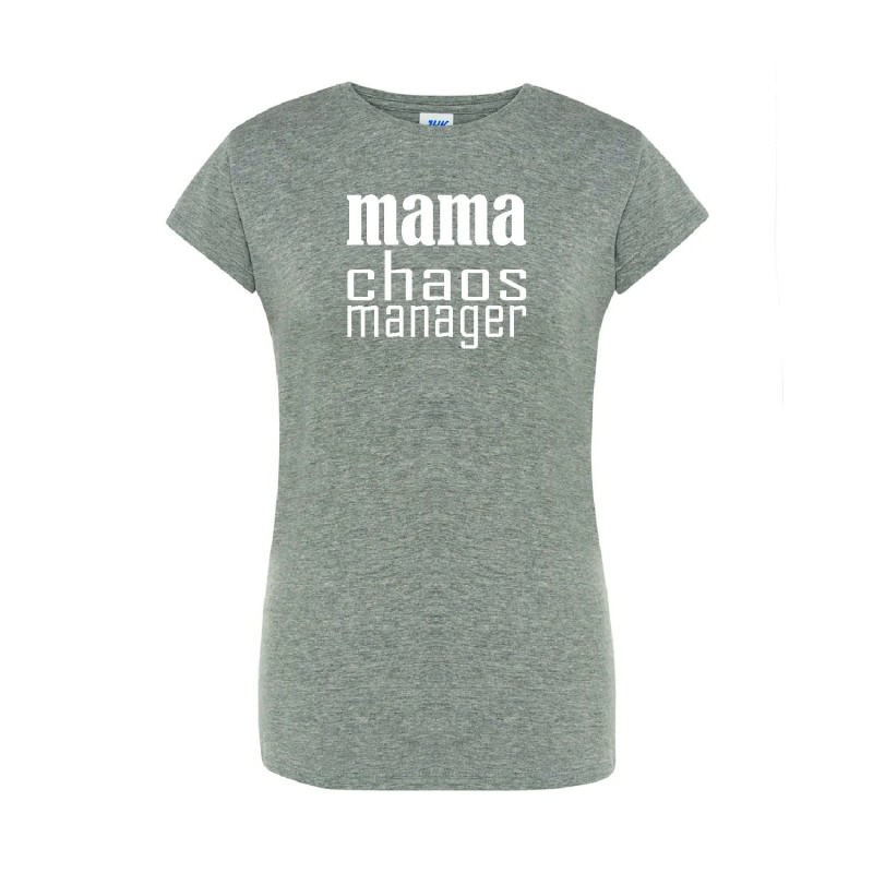 T-shirt damski mama chaos manager- 10 kolorów do wyboru