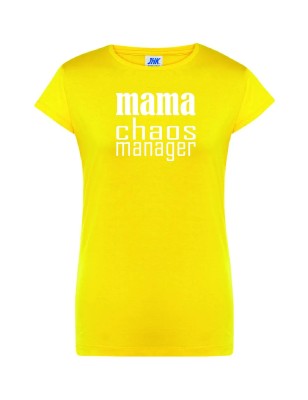 T-shirt damski mama chaos manager- 10 kolorów do wyboru