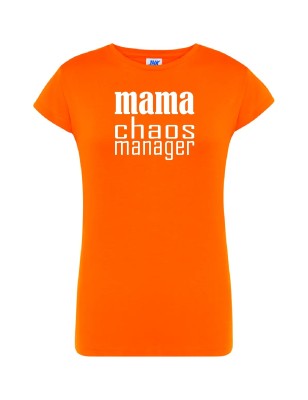 T-shirt damski mama chaos manager- 10 kolorów do wyboru