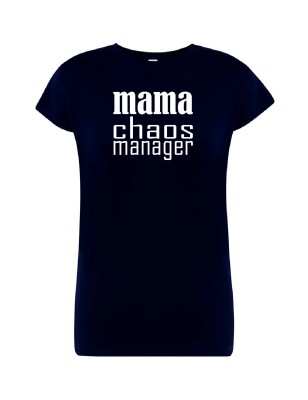 T-shirt damski mama chaos manager- 10 kolorów do wyboru