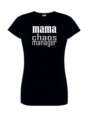 T-shirt damski mama chaos manager- 10 kolorów do wyboru