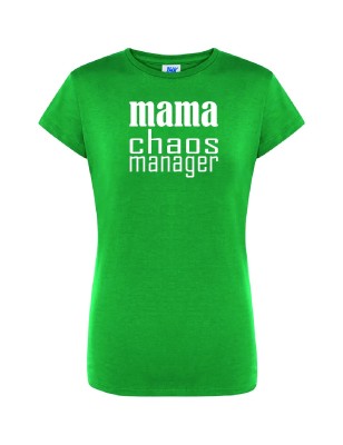 T-shirt damski mama chaos manager- 10 kolorów do wyboru