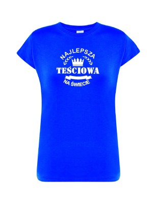 T-shirt damski najlepsza teściowa na świecie - 10 kolorów do wyboru