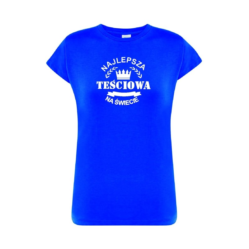 T-shirt damski najlepsza teściowa na świecie - 10 kolorów do wyboru