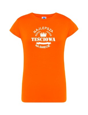 T-shirt damski najlepsza teściowa na świecie - 10 kolorów do wyboru