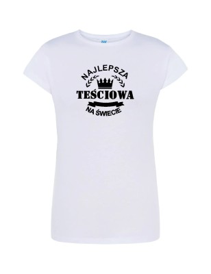 T-shirt damski najlepsza teściowa na świecie - 10 kolorów do wyboru