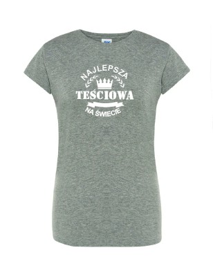 T-shirt damski najlepsza teściowa na świecie - 10 kolorów do wyboru