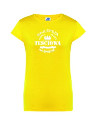 T-shirt damski najlepsza teściowa na świecie - 10 kolorów do wyboru