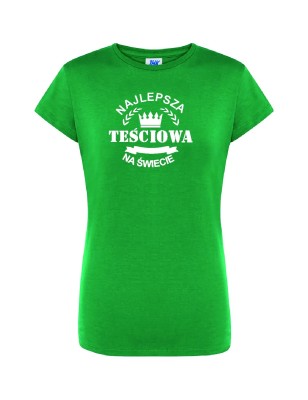 T-shirt damski najlepsza teściowa na świecie - 10 kolorów do wyboru