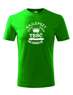 T-shirt męski najlepszy teść na świecie - 10 kolorów do wyboru