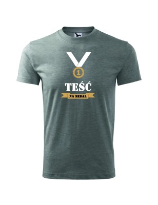 T-shirt męski teść na medal - 10 kolorów do wyboru