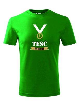 T-shirt męski teść na medal - 10 kolorów do wyboru