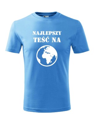 T-shirt męski najlepszy na całej planecie - 10 kolorów do wyboru