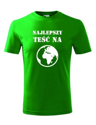 T-shirt męski najlepszy na całej planecie - 10 kolorów do wyboru