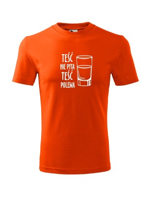 T-shirt męski teść nie pyta teść polewa - 10 kolorów do wyboru