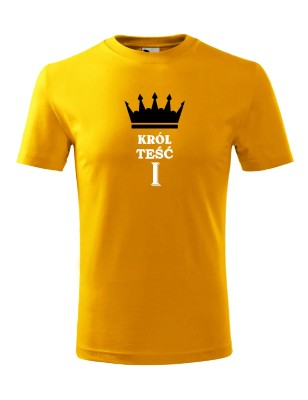 T-shirt męski król teść - 10 kolorów do wyboru