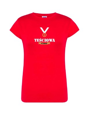 T-shirt damski teściowa na medal - 10 kolorów do wyboru