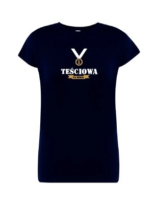 T-shirt damski teściowa na medal - 10 kolorów do wyboru