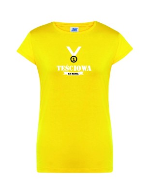 T-shirt damski teściowa na medal - 10 kolorów do wyboru