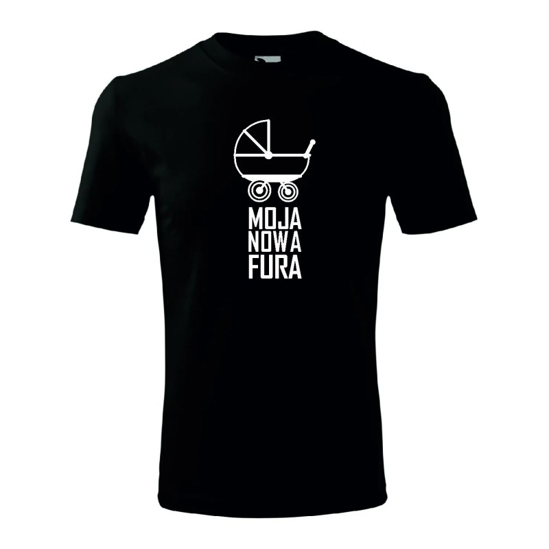 T-shirt męski moja nowa fura - 10 kolorów do wyboru