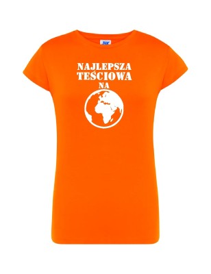 T-shirt damski najlepsza na całej planecie -10 kolorów do wyboru