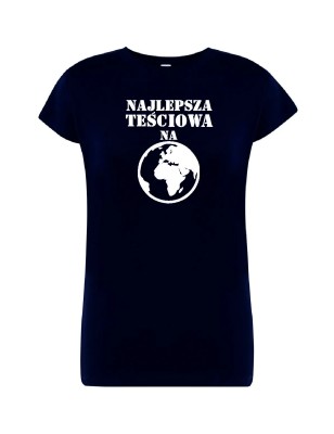 T-shirt damski najlepsza na całej planecie -10 kolorów do wyboru