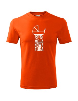 T-shirt męski moja nowa fura - 10 kolorów do wyboru