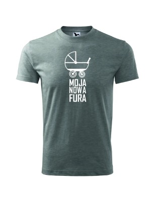 T-shirt męski moja nowa fura - 10 kolorów do wyboru