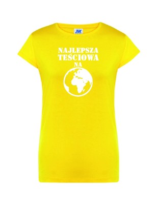 T-shirt damski najlepsza na całej planecie -10 kolorów do wyboru