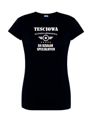 T-shirt damski teściowa do działań specjalnych - 10 kolorów do wyboru