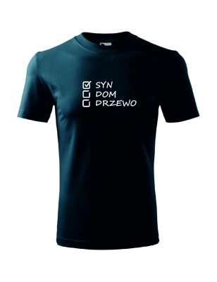 T-shirt męski syn dom drzewo - 10 kolorów do wyboru