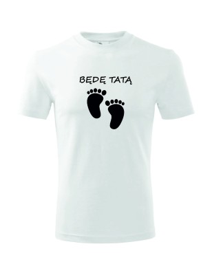 T-shirt męski będę tatą -10 kolorów do wyboru