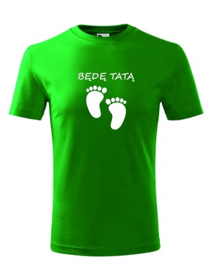 T-shirt męski będę tatą -10 kolorów do wyboru