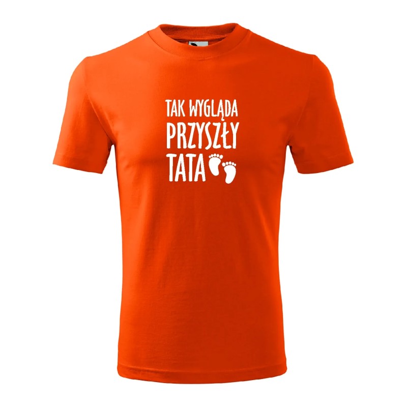 T-shirt męski tak wygląda przyszły tata -10 kolorów do wyboru