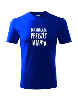 T-shirt męski tak wygląda przyszły tata -10 kolorów do wyboru