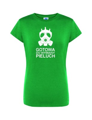 T-shirt damski gotowa do wymiany pieluch - 10 kolorów do wyboru