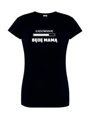 T-shirt damski ładowanie - będę mamą - 10 kolorów do wyboru