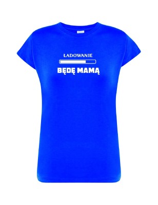 T-shirt damski ładowanie - będę mamą - 10 kolorów do wyboru