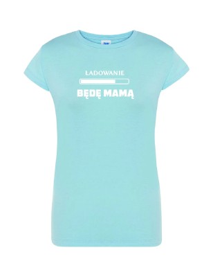 T-shirt damski ładowanie - będę mamą - 10 kolorów do wyboru