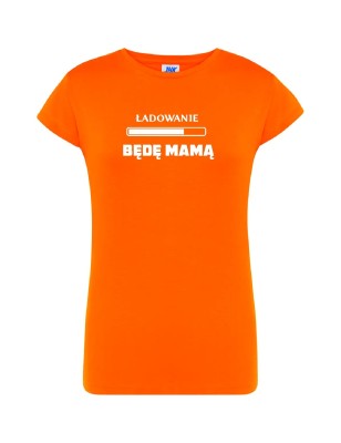 T-shirt damski ładowanie - będę mamą - 10 kolorów do wyboru