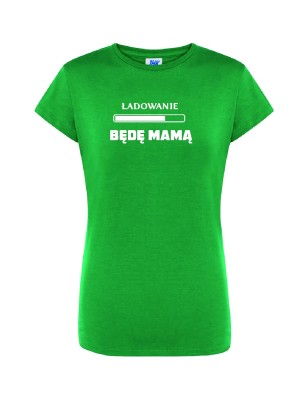 T-shirt damski ładowanie - będę mamą - 10 kolorów do wyboru