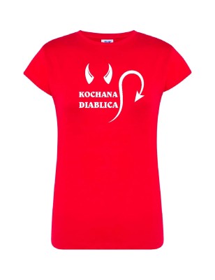 T-shirt damski kochana diablica - 10 kolorów do wyboru