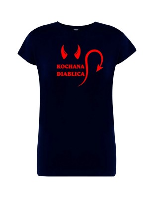 T-shirt damski kochana diablica - 10 kolorów do wyboru