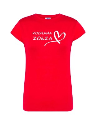 T-shirt damski kochana zołza - 10 kolorów do wyboru