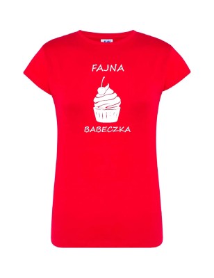 T-shirt damski fajna babeczka - 10 kolorów do wyboru